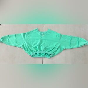 AS Revival Mint Green V-Neck Crop Top Altar’d State - Size SX - NWOT